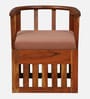 Cayenne Acacia Wood Slipper Chairs with Cushion In Natural Finish