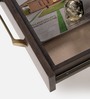 Cayman Bed Side Table In Grey Finish