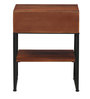 Chapman Solid Wood Bedside Table In Honey Oak Finish With Drawer