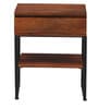 Chapman Solid Wood Bedside Table In Honey Oak Finish With Drawer