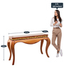 Cazalu Console Table In Teak Colour