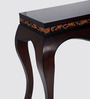 Cazalu Solid Wood Console Table in Brown Finish