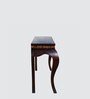Cazalu Solid Wood Console Table in Brown Finish
