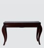 Cazalu Solid Wood Console Table in Brown Finish