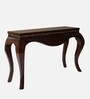 Cazalu Solid Wood Console Table In Brown Finish