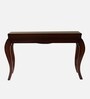 Cazalu Solid Wood Console Table In Brown Finish
