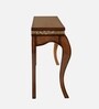 Cazalu Solid Wood Console Table In Teak Finish