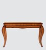 Cazalu Solid Wood Console Table in Teak Finish