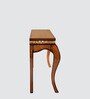 Cazalu Solid Wood Console Table in Teak Finish