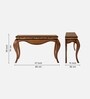 Cazalu Solid Wood Console Table In Teak Finish
