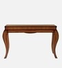 Cazalu Solid Wood Console Table In Teak Finish