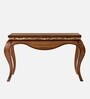 Cazalu Solid Wood Console Table In Teak Finish