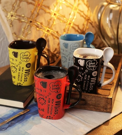 Ceramic 250 ML Mug- Set of 4 by Cdi