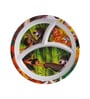 Multicolor Mogli Printed Melamine (Set of 4) Kids Plates