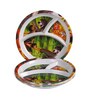 Multicolor Mogli Printed Melamine (Set of 4) Kids Plates