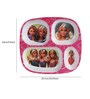 Pink Barbie Printed Melamine(Set of 4) Kids Plates
