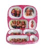Pink Barbie Printed Melamine(Set of 4) Kids Plates