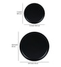 Black Collar Melamine 12 Pcs Dinner Set