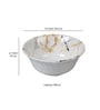 Multicolour Melamine Line Printed 41 Pcs Dinner Set