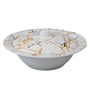 Multicolour Melamine Line Printed 41 Pcs Dinner Set