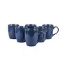 Blue 300ml Ceramic (Set Of 6) Coffee Mugs