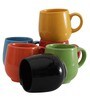 Trace 200ml Multicolour (Set of 6) Ceramic Coffee Mug