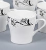 Dual Tone 150ml White Bone China (Set of 6) Tea Cups