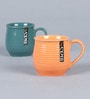 Stripes 150ml Multicolour Ceramic (Set of 6) Tea Khullad