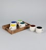 Classic Nord 150ml White Stoneware (Set of 6) Tea Cups