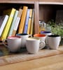 Classic 200ml Beige Stoneware (Set of 6) Tea Cups