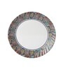 Tribal Paisley 41 Pcs White & Green Melamine Dinnerware Set