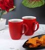 250 ML Red Ceramic (Set of 7) Mugs