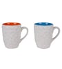 White 250 ML Ceramic Stone Shaped 2 Pcs Coffee Mug