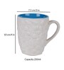 White 250 ML Ceramic Stone Shaped 2 Pcs Coffee Mug