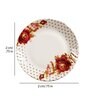 White Floral Melamine (Set of 6) Dinner Plates