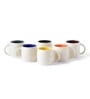 Classic Cuvy 150ml White Stoneware (Set of 6) Tea Cups