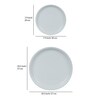 White  Acrylic Melamine 12 Pcs Dinner Set