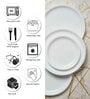 White  Acrylic Melamine 12 Pcs Dinner Set