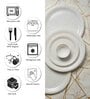 White  Marble Designed Melamine 18 Pcs Dinner Set