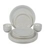 White  Marble Designed Melamine 18 Pcs Dinner Set
