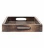 Rectangle Brown Mango Wood Serving Tray