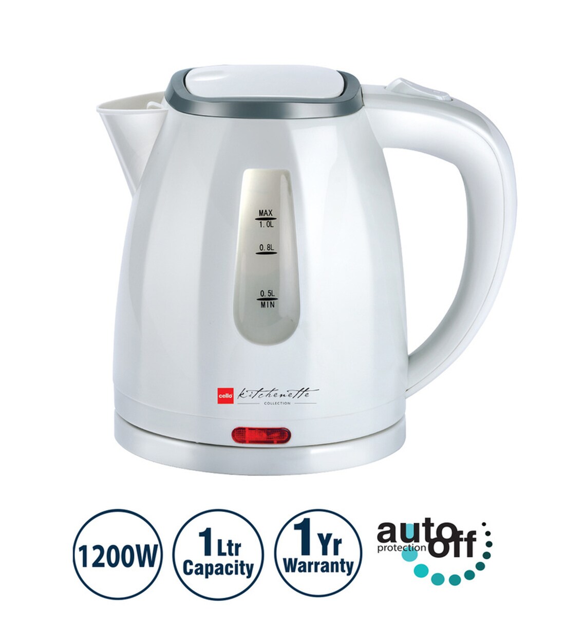 Buy Cello 1000 ML 1200W Electric Kettle (Model No3411) Online