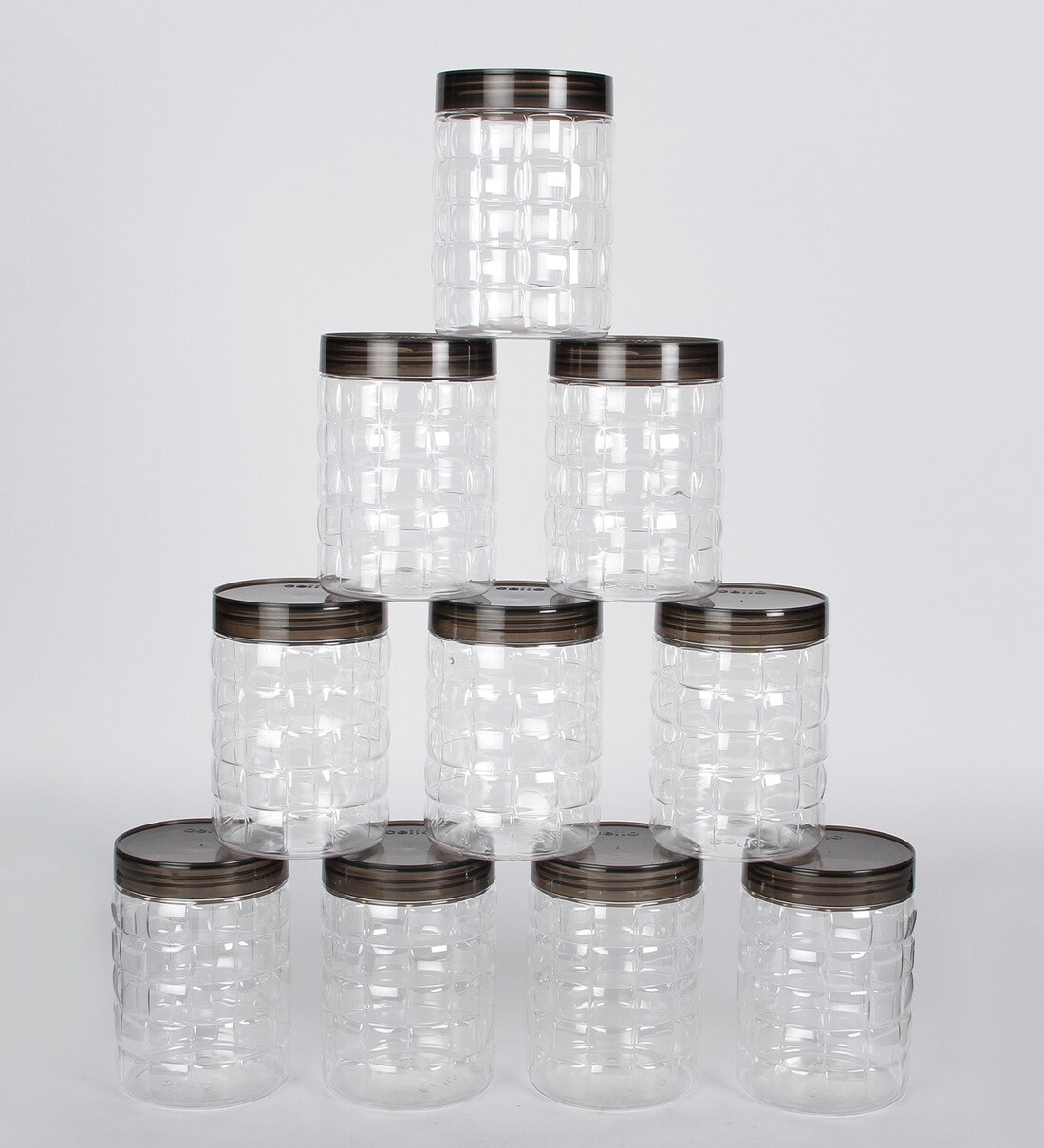 Buy 1.2 Ltr Plastic Airtight Container Set of 10 By Cello Online