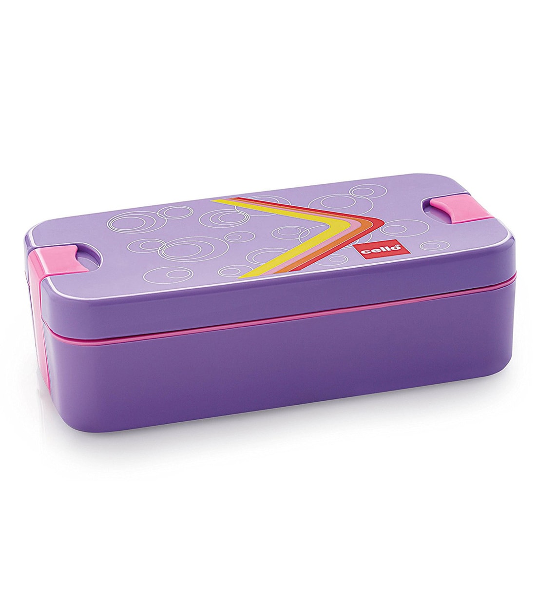 Buy Cello Food Mate Snap Lock Plastic Lunch Box, 713ml, Violet Online ...