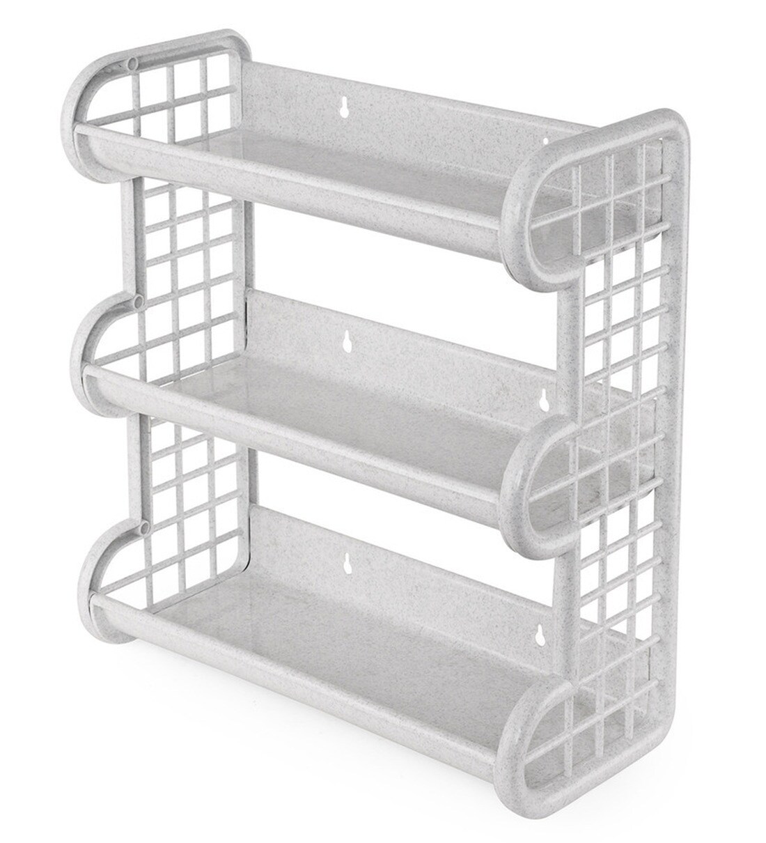 Buy Plastic Kitchen Rack In White By Cello Online Kitchen Shelves