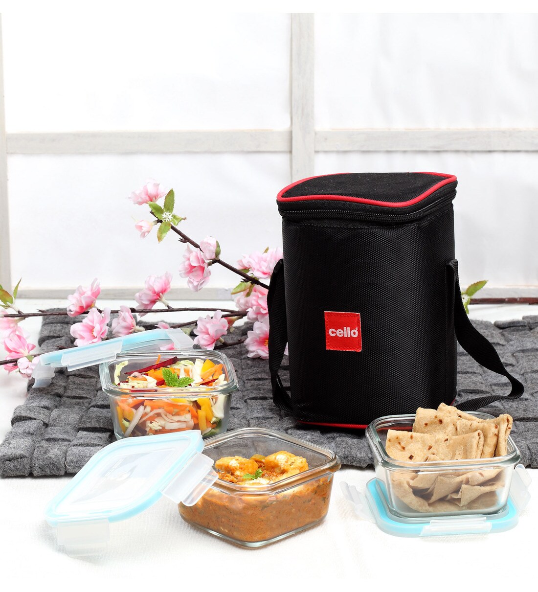 Buy Cello LockNFresh Borosilicate Glass 450 ML Container Lunch Box