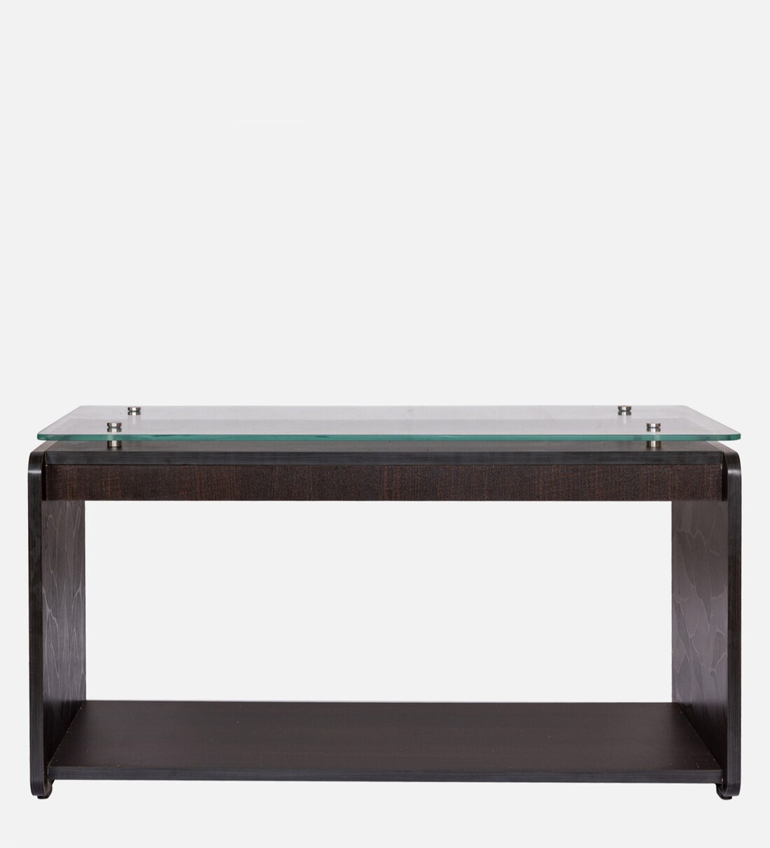 Buy Rectangle Coffee Table in Wenge Finish With Glass Top By Unique