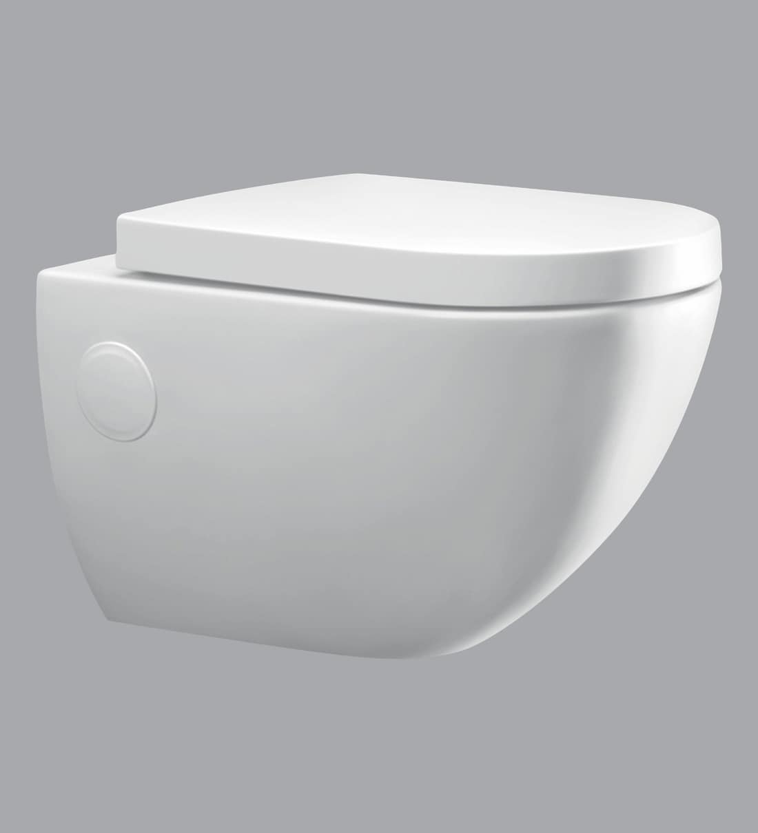 Buy Ceramic White P Trap Wall Mounted Commode (H 14.2W 22D 14.8