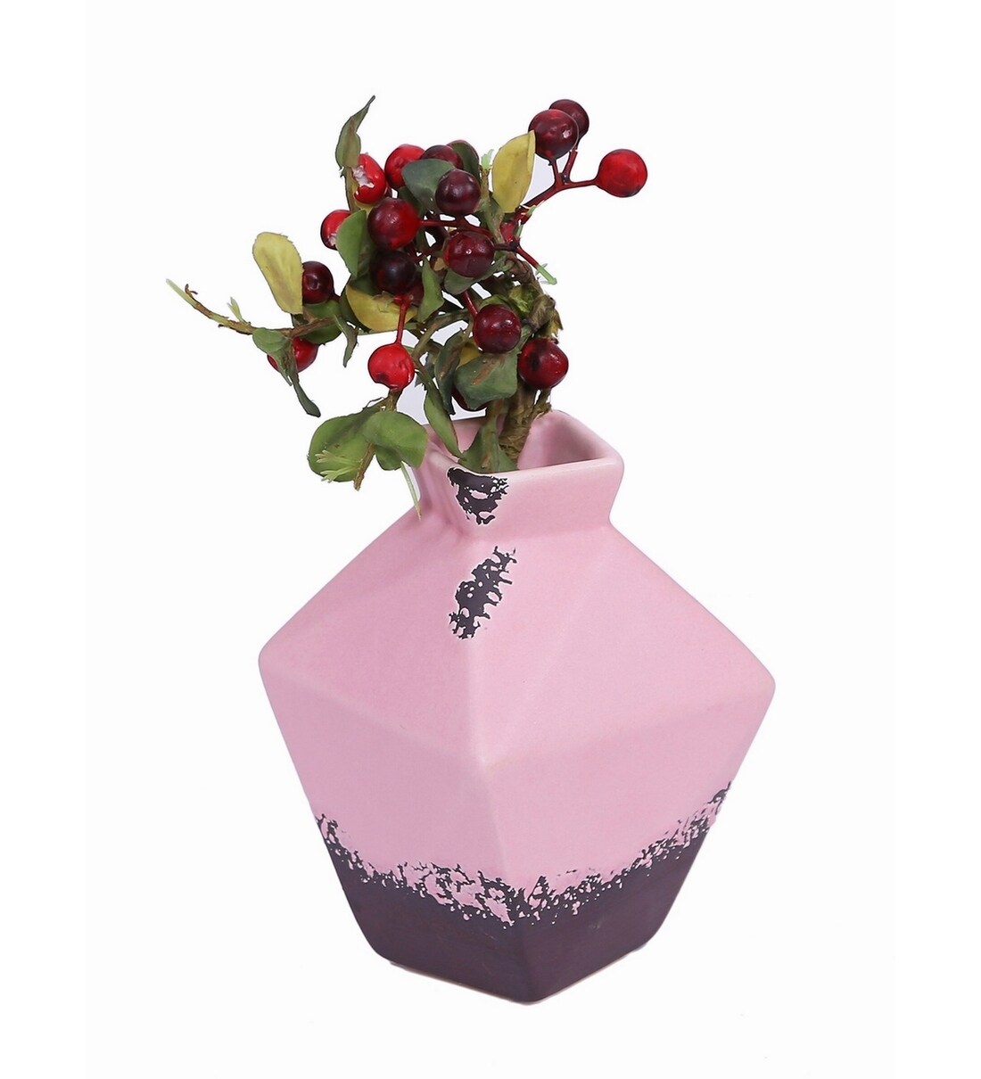 Buy Ceramic Pink Flower Vase By Aapno Rajasthan Online Modern And Contemporary Vases Vases