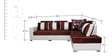 Celestial LHS Seven Seater Sectional Sofa with Centre Table & Pouffe in Multi Colour